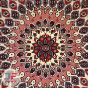 فرش گبه ماشینی سبلان کاشان زمینه کرم کد 61400054