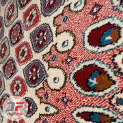 فرش گبه ماشینی سبلان کاشان زمینه کرم کد 61400054