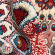 فرش گبه ماشینی سبلان کاشان زمینه کرم کد 61400054